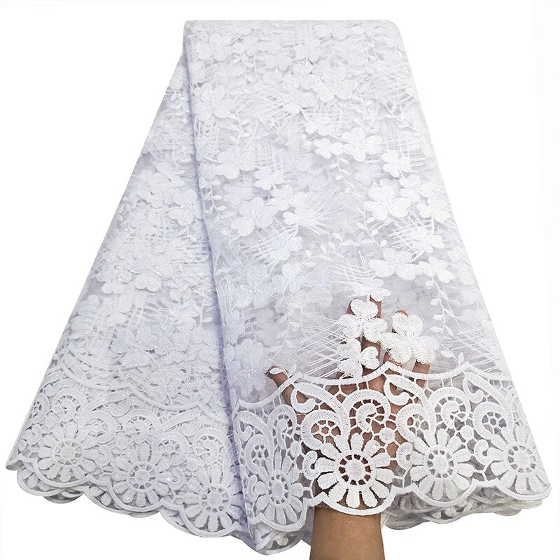 5 Yards Sequins Embroidery French Lace