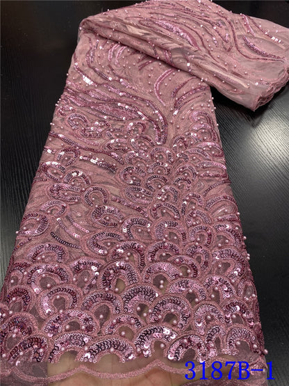 Lace Fabric With Beads