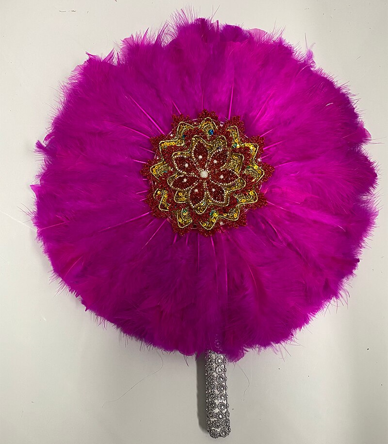 Turkey Feather Hand Fan
