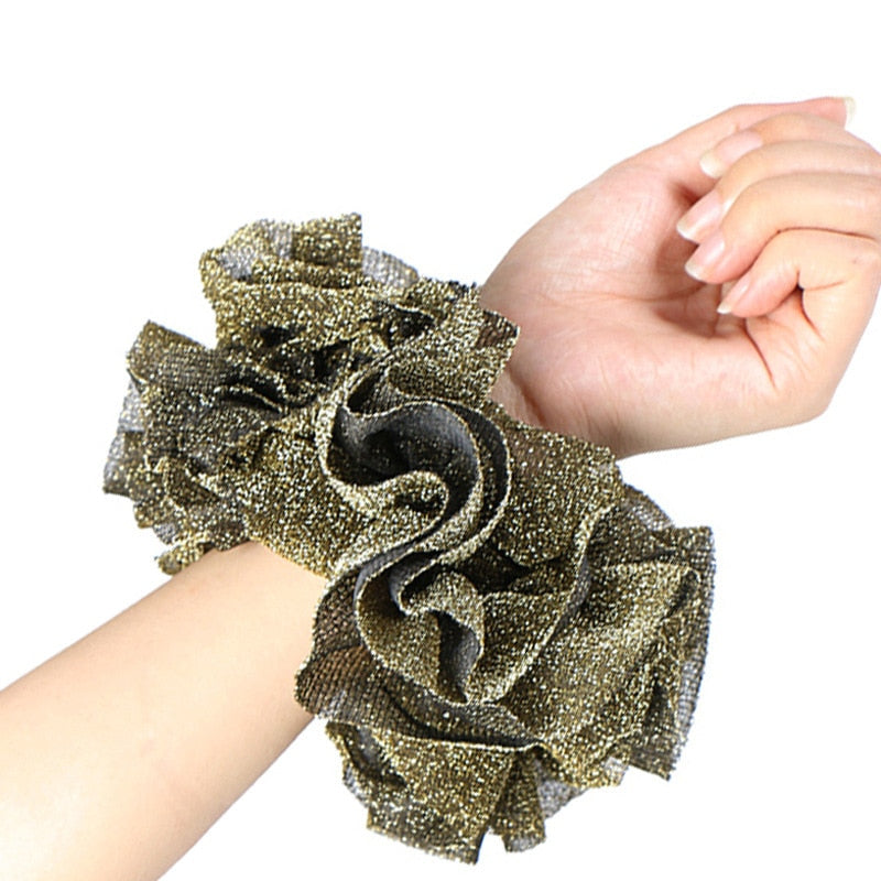Satin Braided HeadBand With Sequins