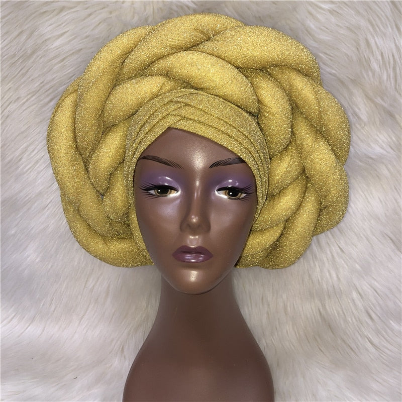 New Turban Cap Big Size Women Turban Cap For African Hats Nigerian Turban Gele best selling auto gele