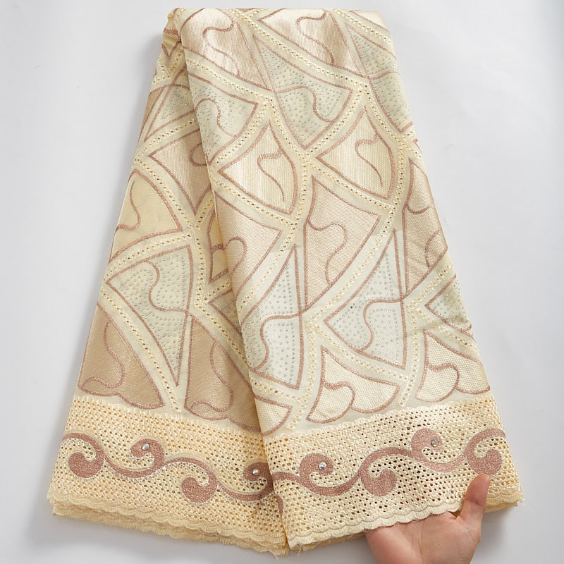 Lace Fabric With Stones