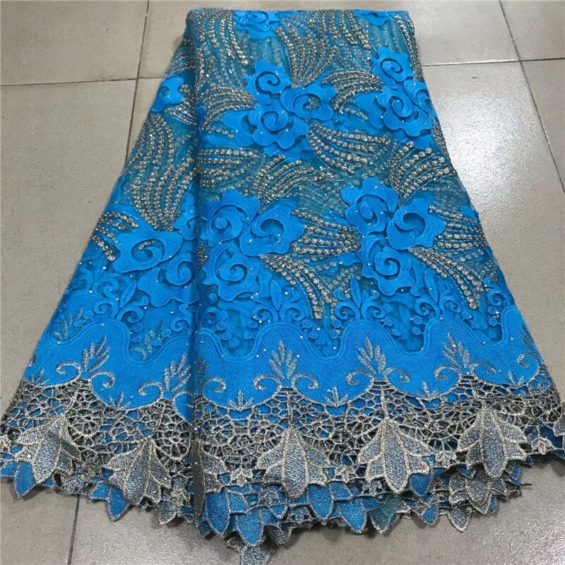 Royal Blue Asoebi Dress | Nigerian Lace Style - PhoenixGoods