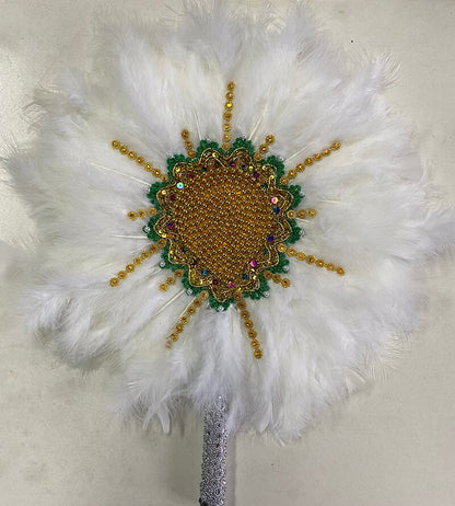 White Feather Fan