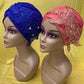 Flowers Sequins Head Wrap