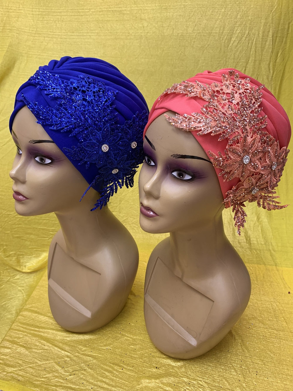 Flowers Sequins Head Wrap