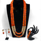 Nigeria Wedding Jewelry Handmade  Original Coral African Beads Jewelry Set Gold Dubai Women Costume Jewelry Set Coral Party ABG8
