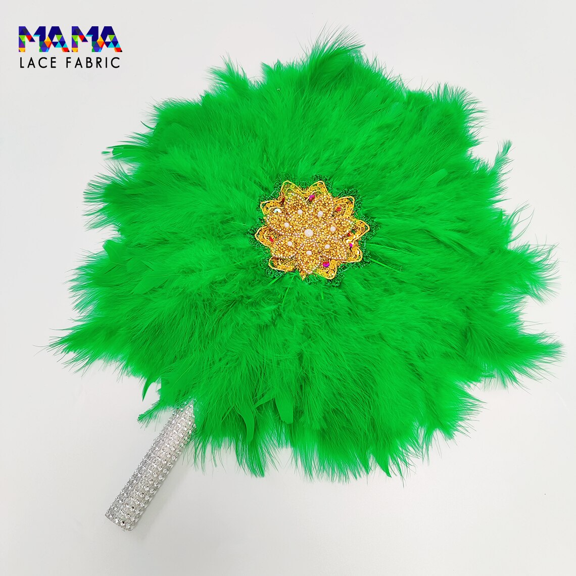 Feather Fan With Stones