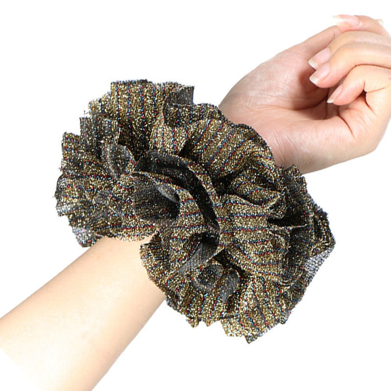Satin Braided HeadBand With Sequins