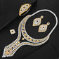 Double Layer Cubic Zircon Chokers Dubai Gold
