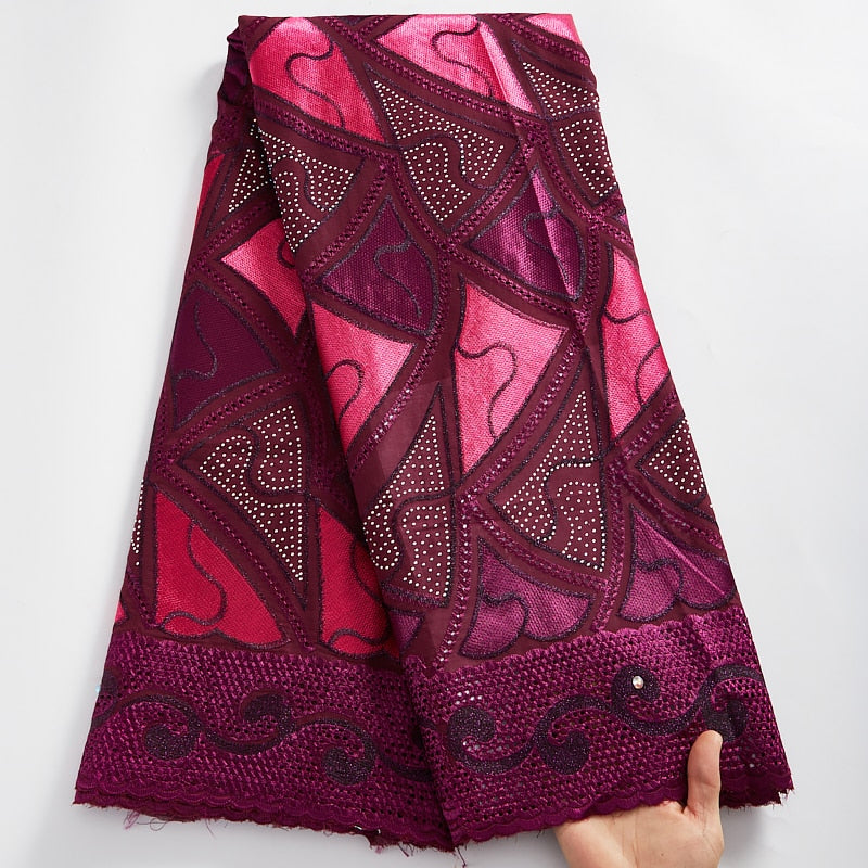 Lace Fabric With Stones