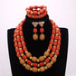 Native Coral Set For Women Wedding