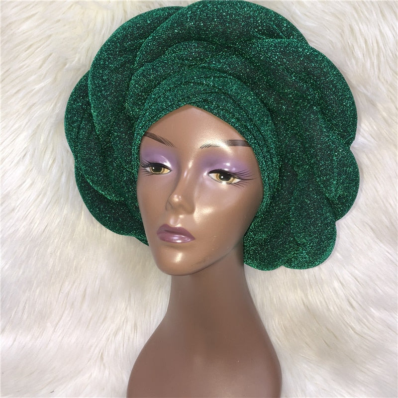 New Turban Cap Big Size Women Turban Cap For African Hats Nigerian Turban Gele best selling auto gele