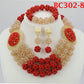 Wedding Coral Beads Jewelry Set