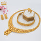 Nigerian Wedding Jewelry Set Gold Plated Dubai African Chokers Necklace Earrings Rings Fashion Bridal Jewellery Sets For Women
