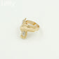 Dubai Gold Jewelry Crystal Necklace Hoop Earrings