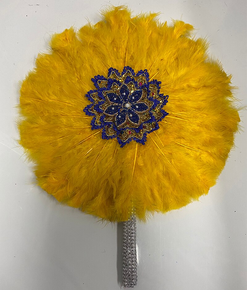 Turkey Feather Hand Fan