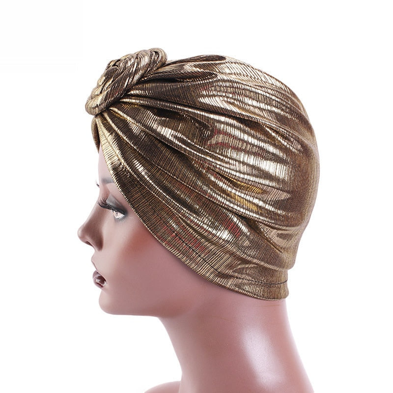 Bronzing retro turban