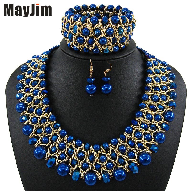 Handmade Beaded Dubai Jewelry sets Vintage