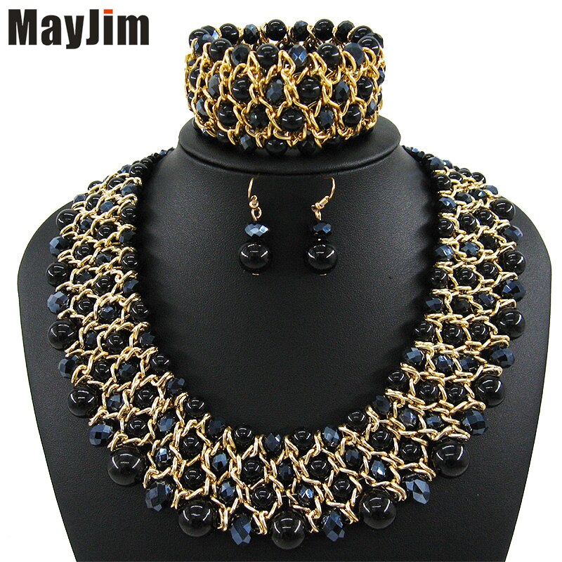 Handmade Beaded Dubai Jewelry sets Vintage
