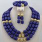 Traditional Nigerian Wedding Artificial Coral Beads Bridal Jewelry Sets African Beads Jewelry Necklace Set Free Shipping ABF901