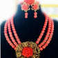 Genuine Coral Edo Bridal Bead Set