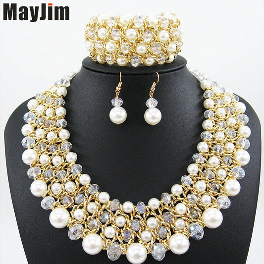 Handmade Beaded Dubai Jewelry sets Vintage