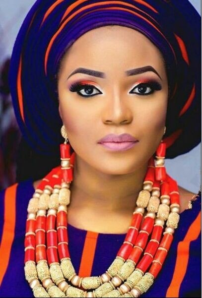 URORU African jewellery Set Nature Original Coral Beads Jewelry Set for women Fashion 2 Layers Nigerian Necklace for Wedding