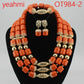 Jewelry Sets Nigerian Wedding Bridal Coral Beads Jewelry Sets