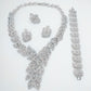 Silver Plated Dubai Jewelry Sets
