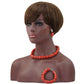 Wonderfu  Birthday Gift Natural Coral Beads Necklace Set African Coral Necklace Jewelry Set Cheap  Beads Free Shipping ABL534