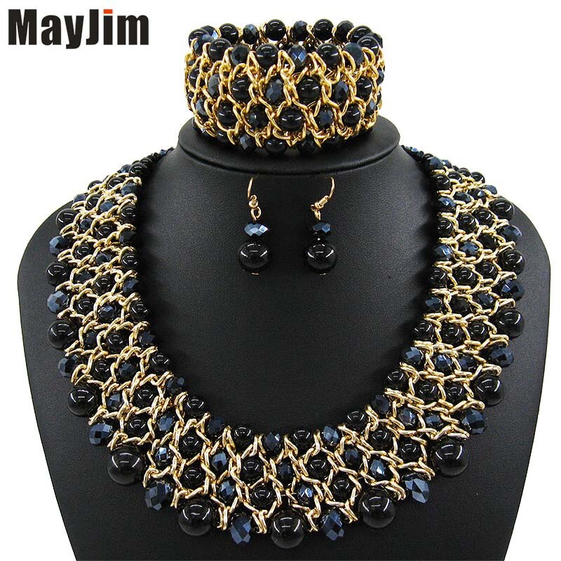 Handmade Beaded Dubai Jewelry sets Vintage