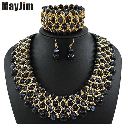 Handmade Beaded Dubai Jewelry sets Vintage