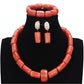 Genuine Coral Edo Bridal Bead Set