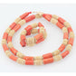 Coral Beads Wedding Jewelry Set For Bride and Groom