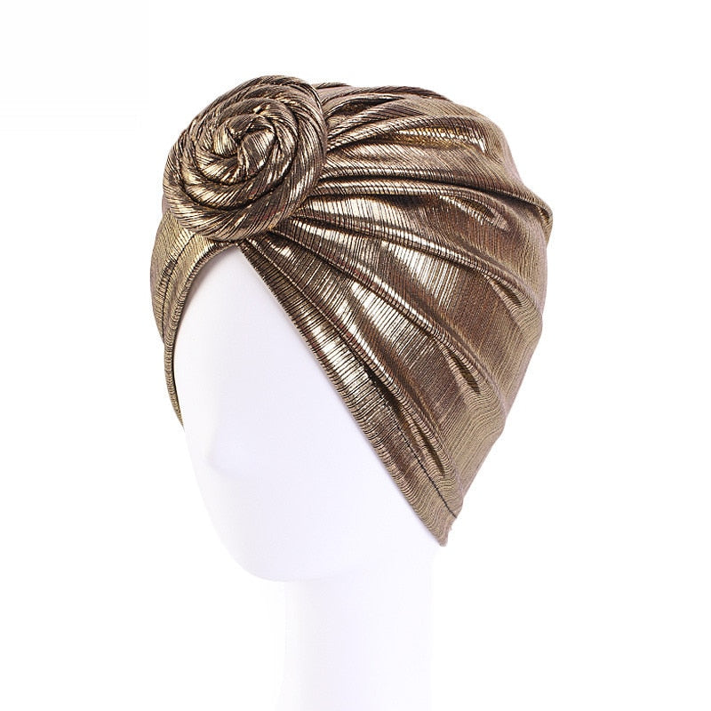 Bronzing retro turban