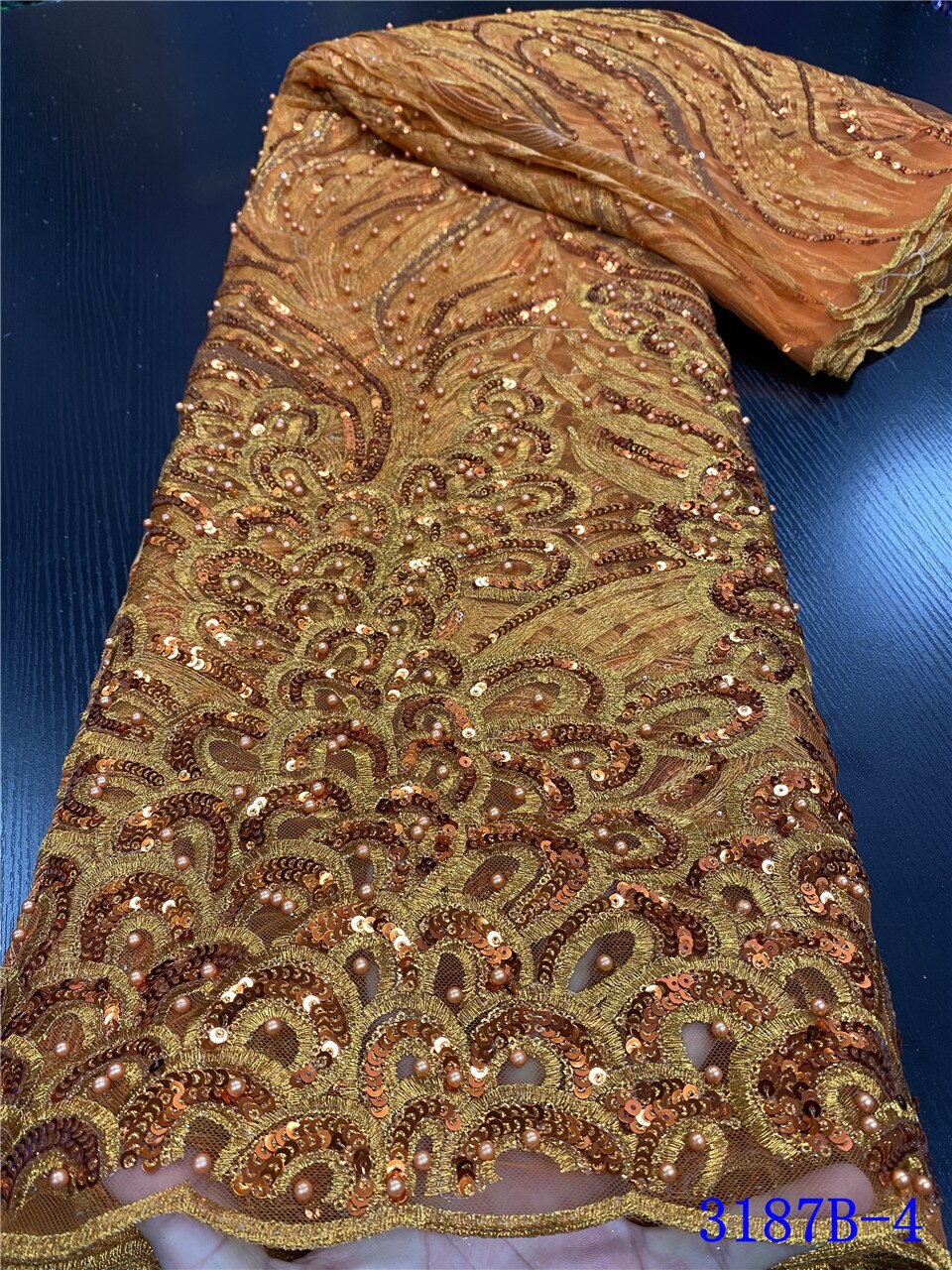 Lace Fabric With Beads