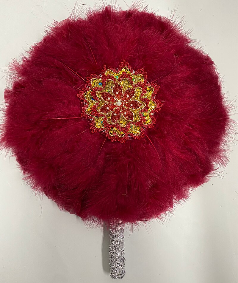 Turkey Feather Hand Fan