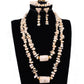 Coral Beads Necklace Jewelry Set
