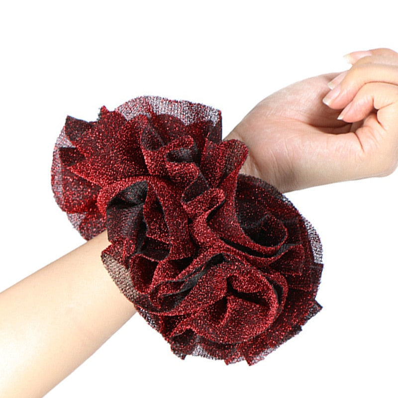 Satin Braided HeadBand With Sequins