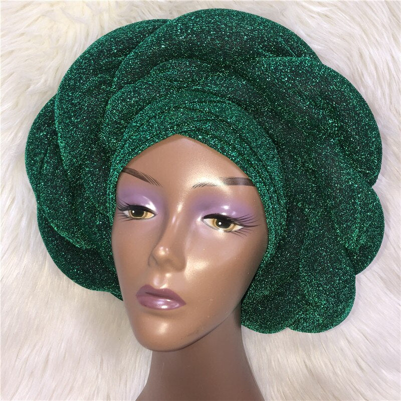 New Turban Cap Big Size Women Turban Cap For African Hats Nigerian Turban Gele best selling auto gele