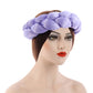 Satin Braided HeadBand With Sequins