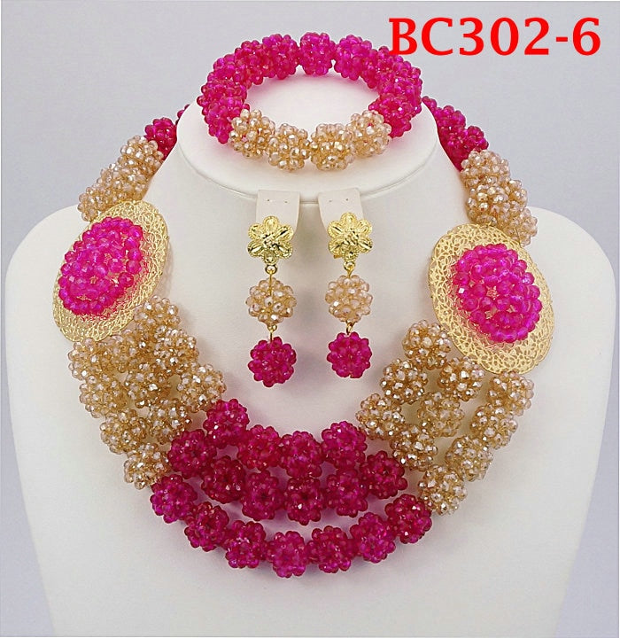 Wedding Coral Beads Jewelry Set