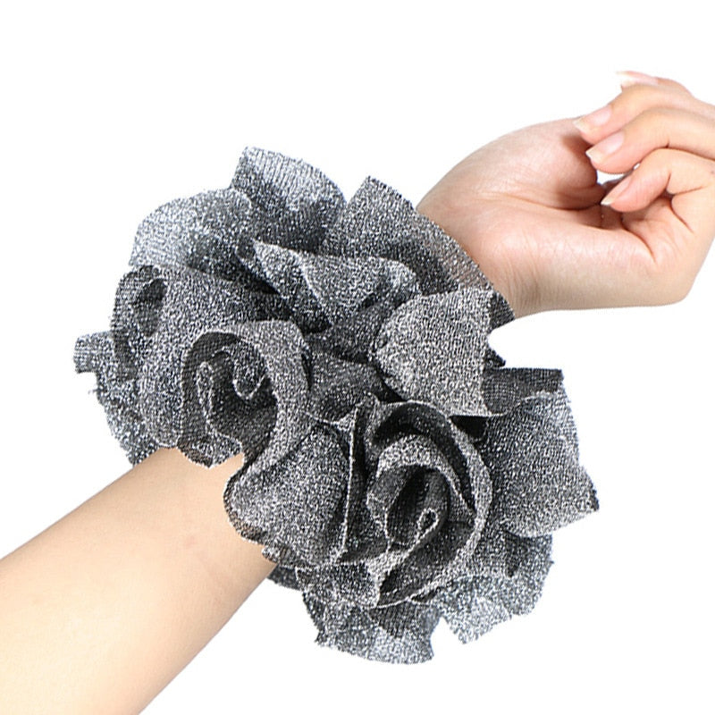 Satin Braided HeadBand With Sequins