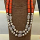Nigeria Wedding Jewelry Handmade  Original Coral African Beads Jewelry Set Gold Dubai Women Costume Jewelry Set Coral Party ABG8