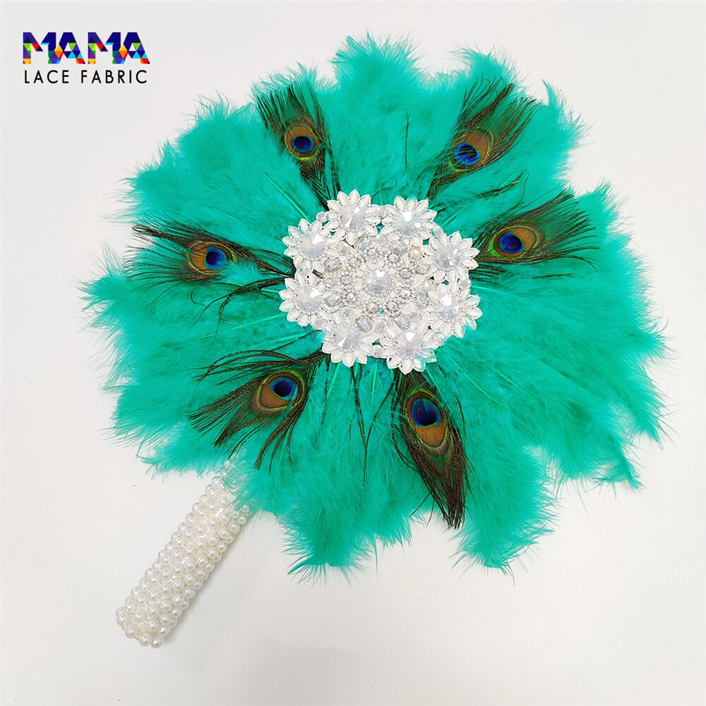Feather Fan With Stones
