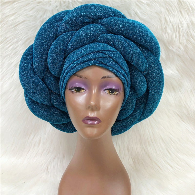 New Turban Cap Big Size Women Turban Cap For African Hats Nigerian Turban Gele best selling auto gele