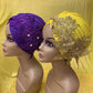 Flowers Sequins Head Wrap
