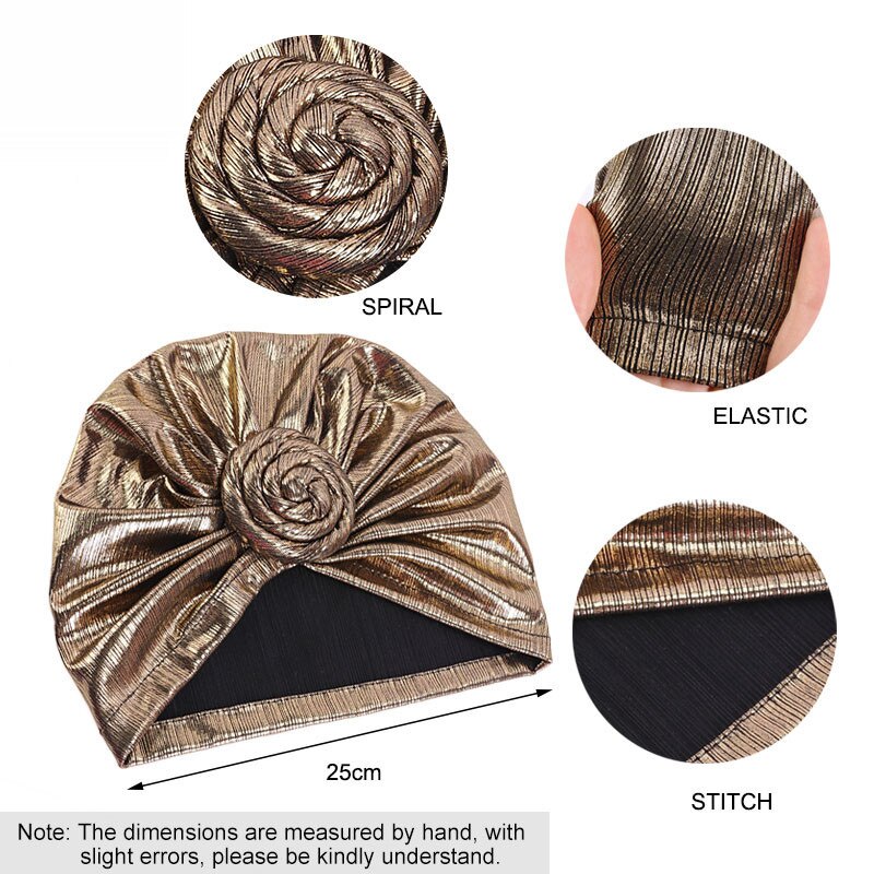 Bronzing retro turban