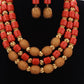 Native Coral Set For Women Wedding